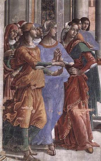 GHIRLANDAIO, Domenico Detail of Presentation of the Virgin at the Temple